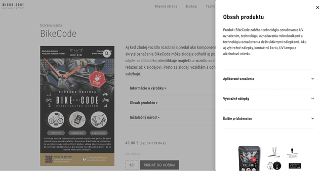 Aktuálna produktová stránka